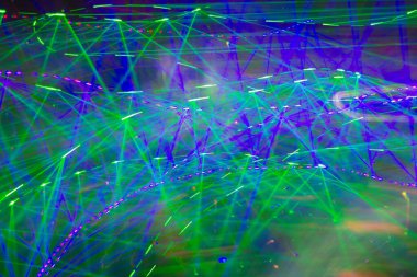 Gece ışıkları soyut arkaplanı bokeh.