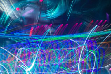 Gece ışıkları soyut arkaplanı bokeh