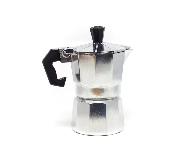 Beyaz Arka Plan Üzerinde Izole Talyan Kahve Makinesi — Stok fotoğraf