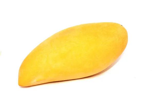 Ripe Yellow Mango Isolated White Background — ストック写真