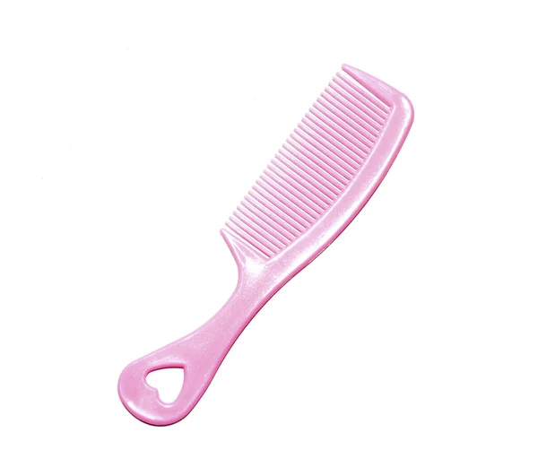 Pink Comb White Background — Photo