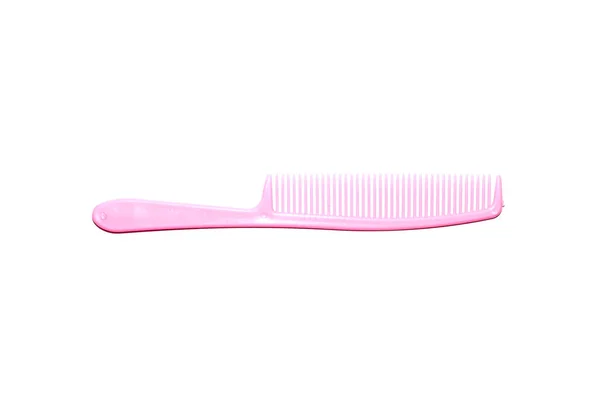 Pink Comb White Background — Zdjęcie stockowe