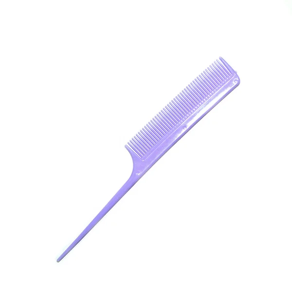 Purple Comb White Background — Fotografia de Stock