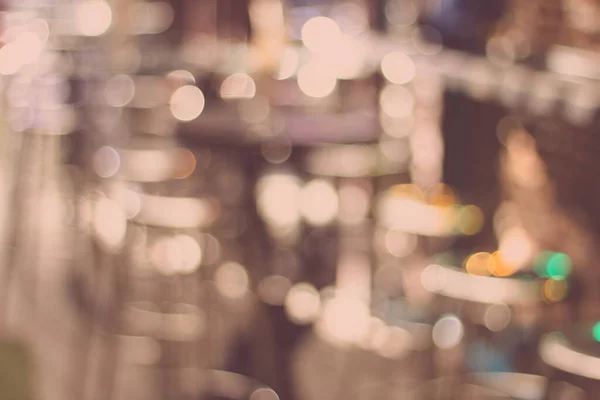 Bokeh Blurred Lights Cafes — Fotografia de Stock