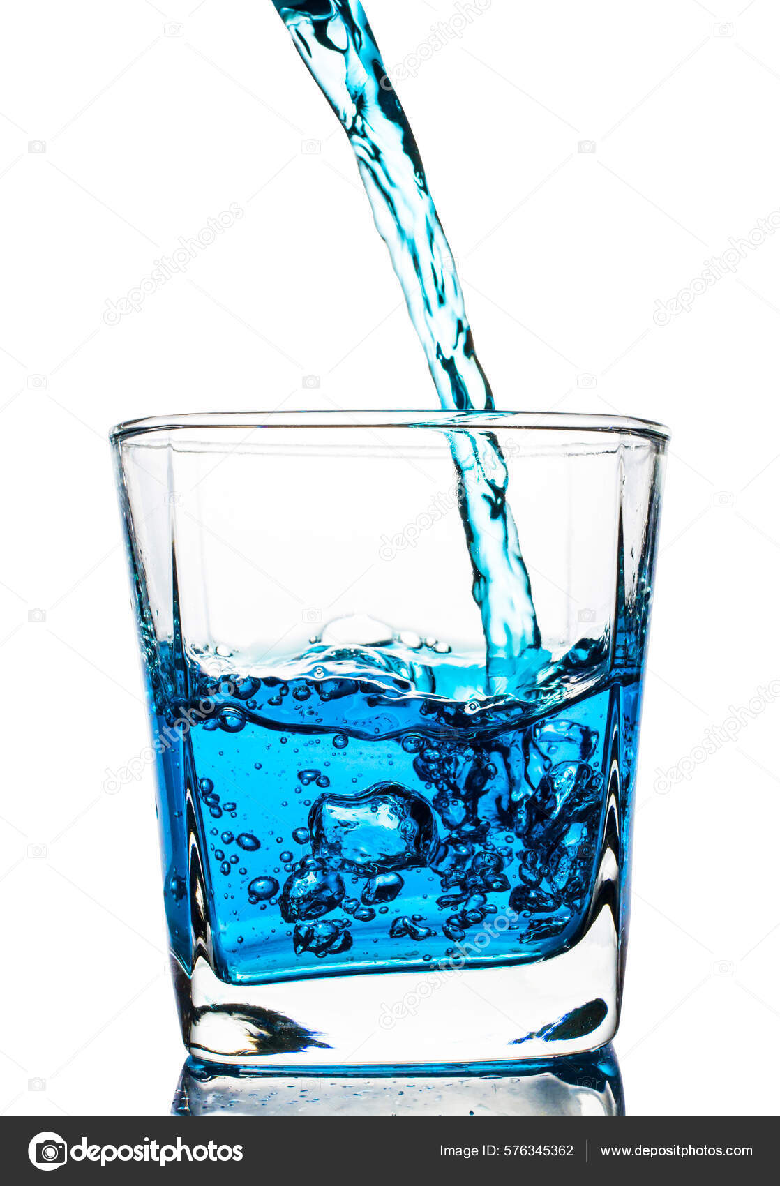 Water Poured Spread White Background Stock Photo by ©JtmNovember954