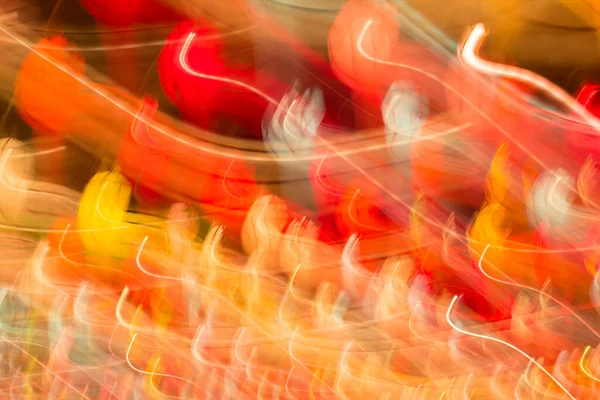 Motion Lights Night Bokeh Abstract Background — Stock Photo, Image