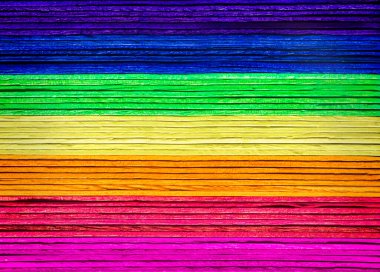 Gökkuşağı ahşap dokusu arka planı