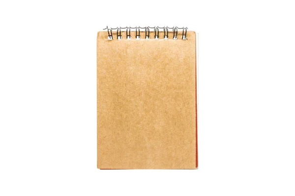 Papel Notebook Isolado Fundo Branco — Fotografia de Stock