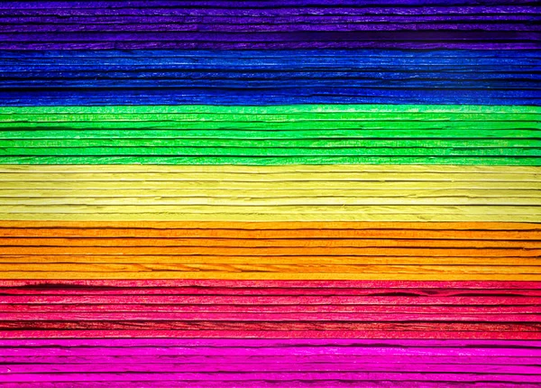 Rainbow Wood Texture Background — 스톡 사진