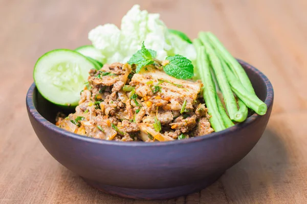 Makanan Pedas Babi Thai — Stok Foto