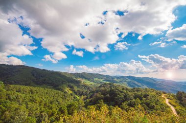 BUA Tong Mae Hong Son Tayland 'da gün batımında