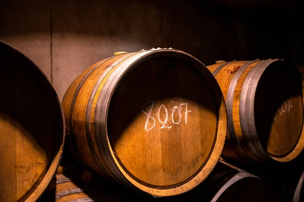 Cellar Barrels Storage Wine Spain — Stockfoto
