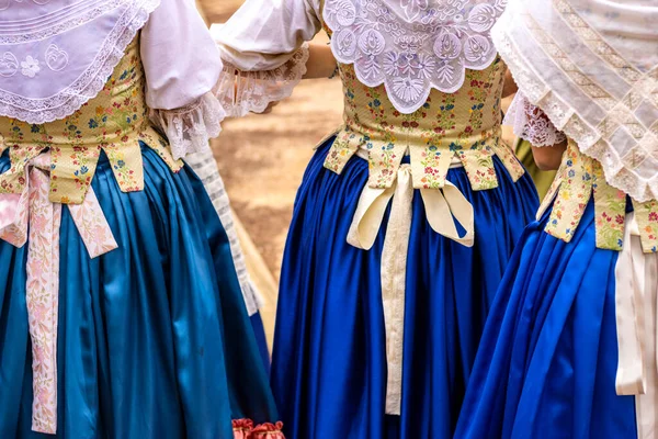 Folklorní Tance Tradiční Kostýmy Doby Historické Tradiční Tance — Stock fotografie