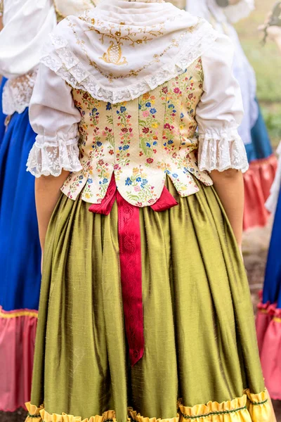 Folklorní Tance Tradiční Kostýmy Doby Historické Tradiční Tance — Stock fotografie