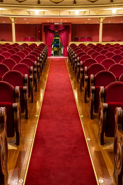Vista Interior Teatro Auditório — Fotografia de Stock