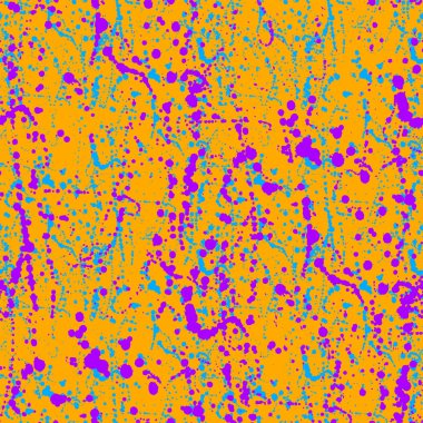 Elle çizilmiş desenli, parlak grunge desenli, sprey lekeli vektör. Kumaş tasarımı, duvar kağıdı, dekoratif kağıt, web tasarımı, arkaplan, kartpostal.