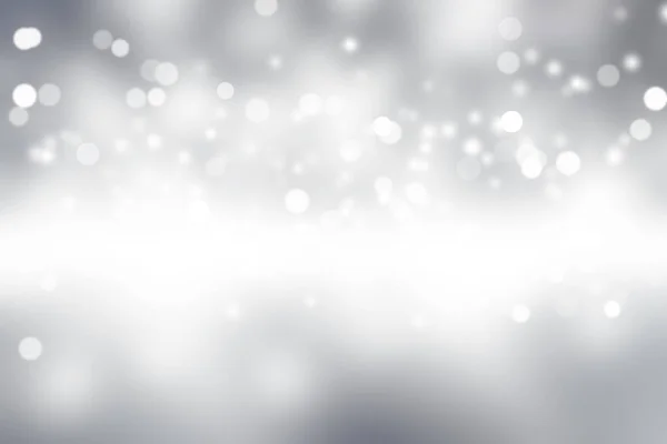 Weiße Unschärfe Abstrakten Hintergrund Bokeh Weihnachten Verschwommen Schöne Glänzende Weihnachtsbeleuchtung — Stockfoto