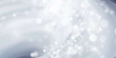 Gri bulanık arkaplan. Beyaz Bokeh Noel 'i Bulanık güzel, parlak Noel ışıkları