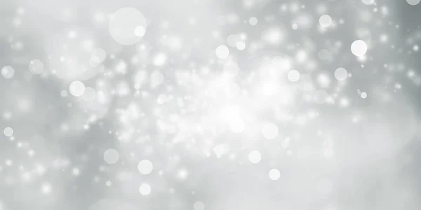 Gray Blur Abstract Background White Bokeh Christmas Blurred Beautiful Shiny — Stok fotoğraf