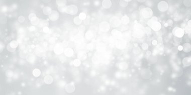 Beyaz ve gri Noel ışığı, kar tanesi bokeh arkaplanı, kış arkaplanı duvar kağıdı.