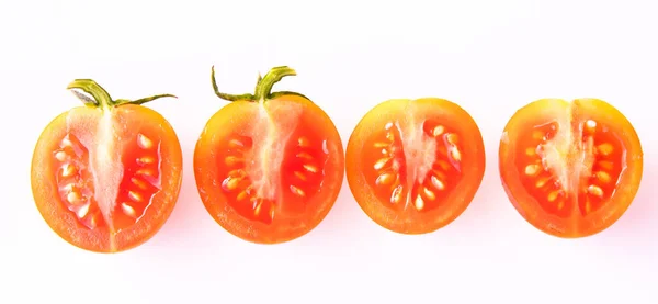 Tomato White Background Lycopersicon Esculentum — Foto de Stock