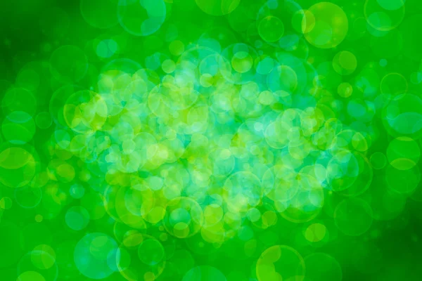 Abstract Background Bokeh Lights Green Blurred — Fotografia de Stock