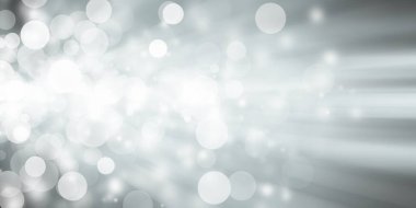 Beyaz bulanık arkaplan. Bokeh Noel 'i güzel, parlak Noel ışıklarını bulanıklaştırdı