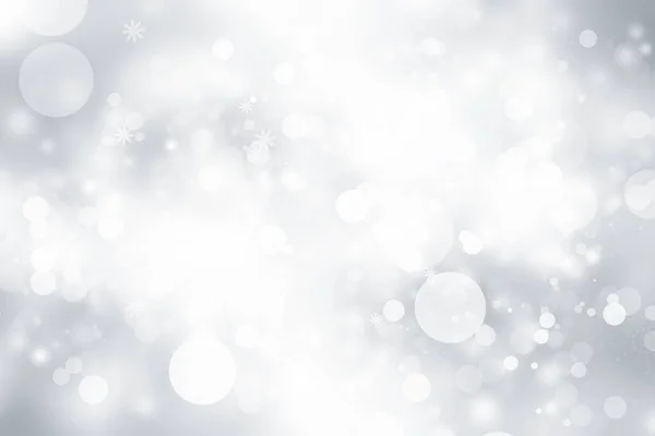 白いぼかしの抽象的な背景 ボケクリスマスは美しい光沢のあるクリスマスライトをぼかした — ストック写真