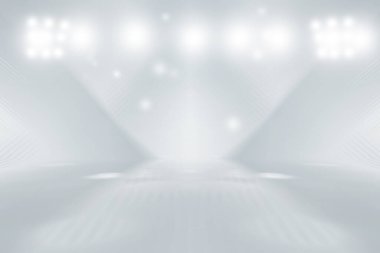 yumuşak gri studio Oda arka plan, gri zemin zemin ile spot.