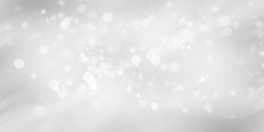 Beyaz bulanık arkaplan. Bokeh Noel 'i güzel, parlak Noel ışıklarını bulanıklaştırdı