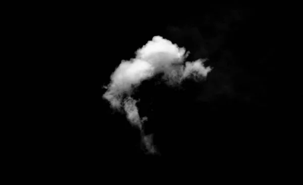 White Cloud Black Background Dark Tone — Stok fotoğraf