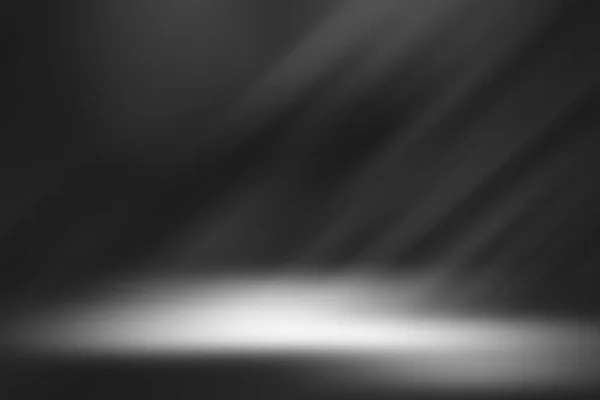 Темно Чорна Студійна Кімната Точковими Фоновими Шпалерами Порожня Перспектива Показу — стокове фото