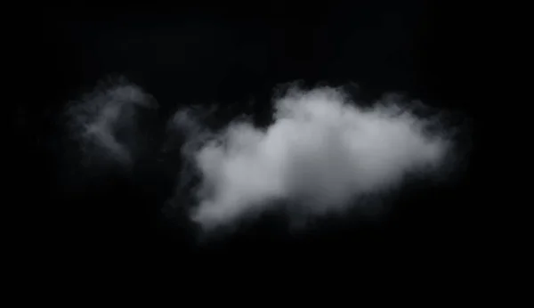 White Cloud Black Background Wide Sky Clouds Dark Tone — Stok fotoğraf