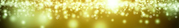 Wide Circle Light Yellow Background Panorama Blurred Light Gold Sparkle — Stock Photo, Image