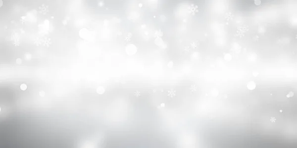 Bianco Neve Sfocatura Sfondo Astratto Bokeh Natale Sfocato Belle Luci — Foto Stock