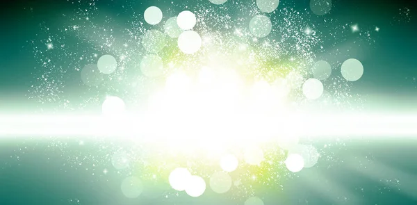 Wide Green Snows Bokeh Blur Background Circle Light Green Wallpaper — Stock Photo, Image