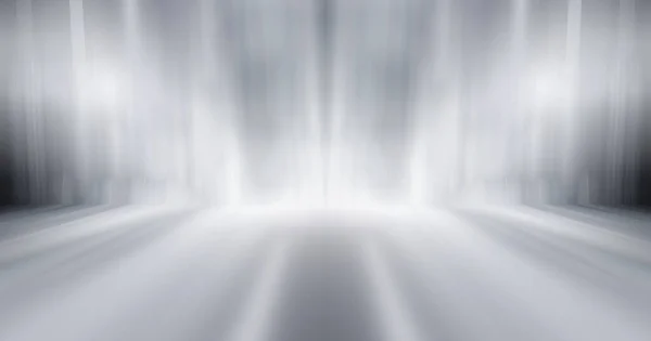 Λευκό Και Γκρι Φόντο Στούντιο Αστέρι Φως Σκηνή Κενό Perspactive Εικόνα Αρχείου