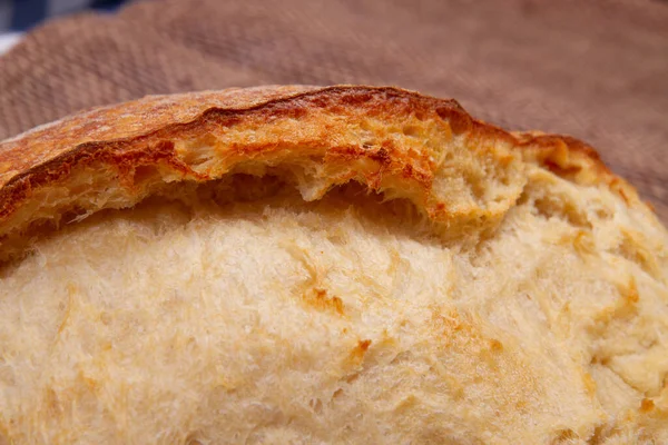 Close Golden Brown Crusty Textured Bread — Fotografia de Stock