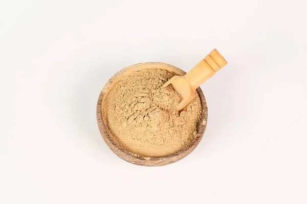 Healing Earth Powder Bowl Supplement Antioxidant Detox Body Alternative Medicine — Stockfoto