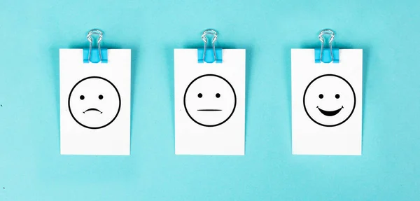 Head Sad Happy Face Mental Health Concept Positive Negative Mindset — Foto Stock
