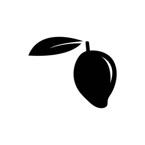 Mango Logo Diseño Ilustración Icono Plantilla — Vector de stock