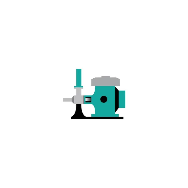 Vatten Maskin Pump Design Illustration Vektor Logotyp Templat — Stock vektor