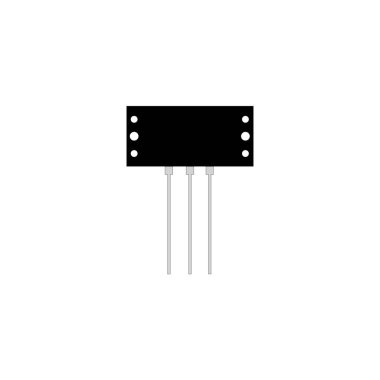 transistör tasarım resimleme logo şablonu