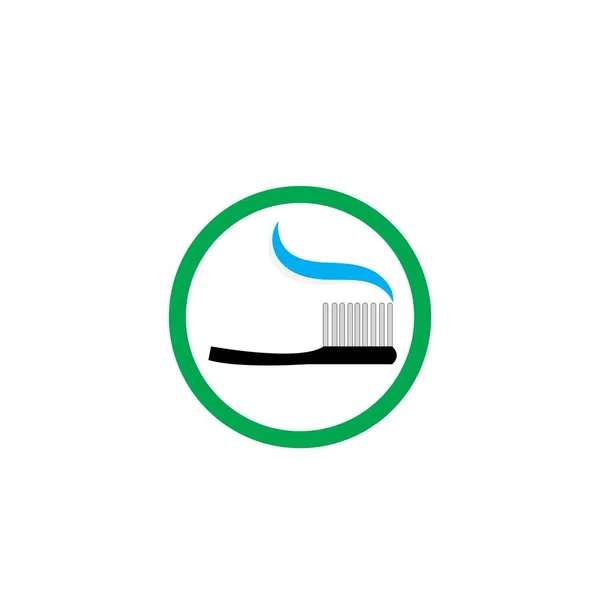 Απεικόνιση Εικονίδιο Εικονίδιο Σχεδίασης Οδοντόβουρτσα Templat — Διανυσματικό Αρχείο