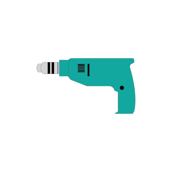Electric Drill Design Illustration Icon Logo Templat — 스톡 벡터
