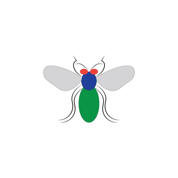 Fly Design Illustration Icon Logo Templat —  Vetores de Stock