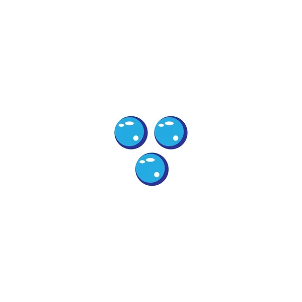 Water Design Illustration Icon Logo Templat — 图库矢量图片