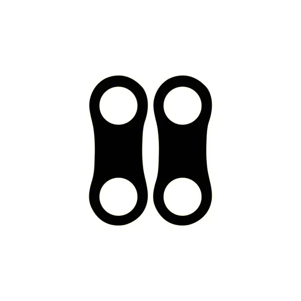 Motorcycle Chain Design Illustration Icon Logo Templat — 스톡 벡터