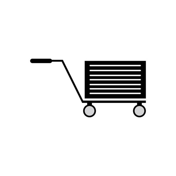 Shooping Cart Design Illustration Icon Logo Templat —  Vetores de Stock