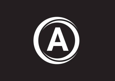 Bu yaratıcı bir harf yuvarlak simge tasarımı